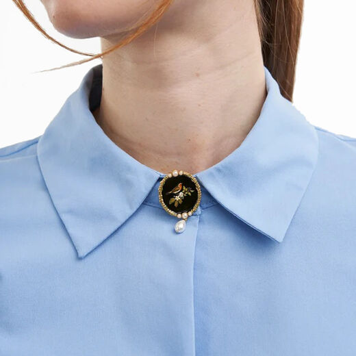 Robin miniature brooch by Fable England